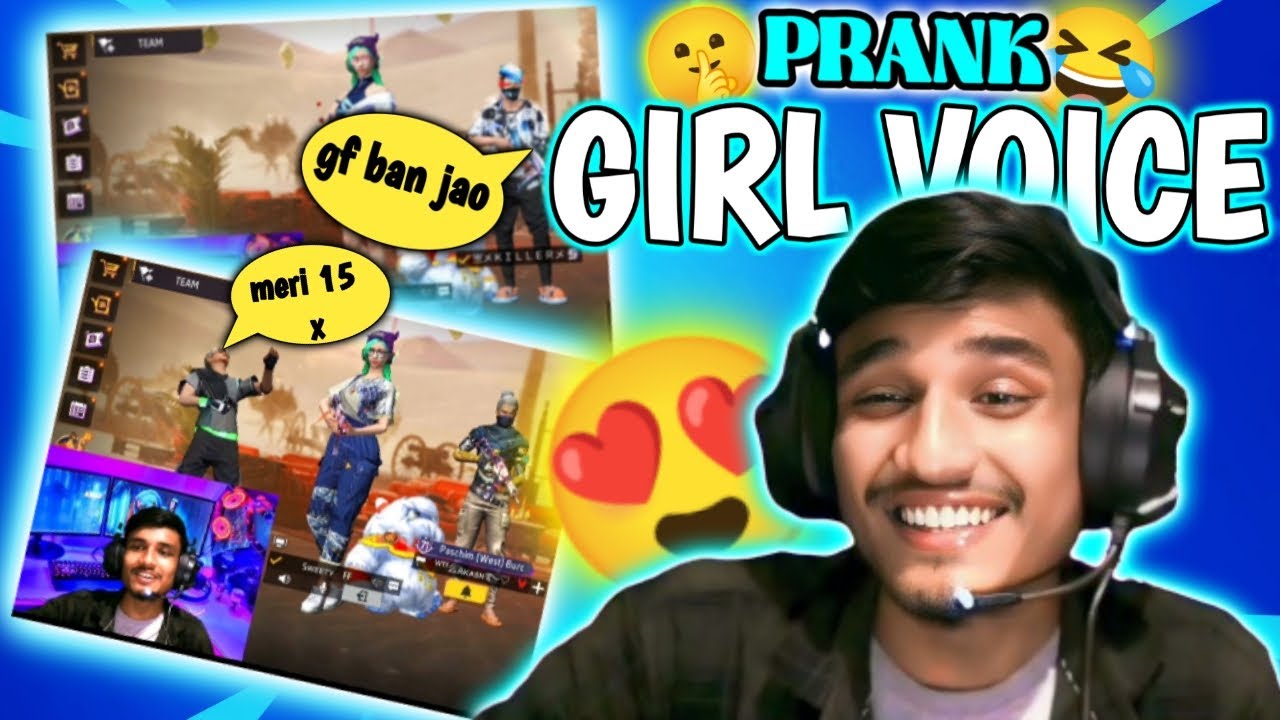 MERI 15 X 🤣😂 | GIRL VOICE PRANK FREE FIRE | #freefire #prank - YouTube