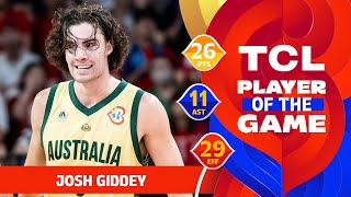 Josh Giddey (26 PTS) | TCL Player Of The Game | AUS vs JPN