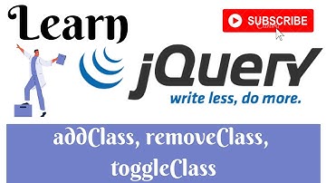 jQuery Lecture  - 16 AddClass, RemoveClass & ToggleClass Method Tutorial in Hindi / Urdu
