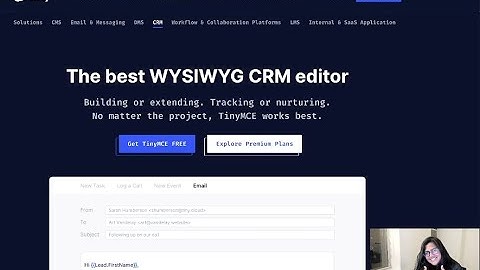 Tiny MCE - Setting up a rich text editor for CRMs