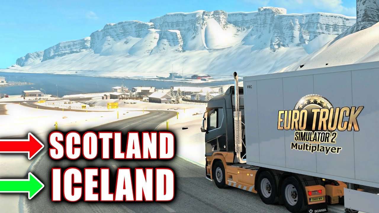 Discovering The Stunning Views Of Iceland Euro Truck Simulator 2 Multiplayer Youtube