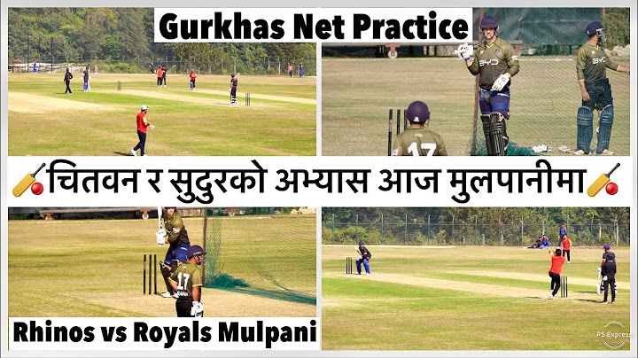 🏏🏏एनपिएलको तयारी मुलपानीमा पनि Chitwan Rhinos vs Sudurpaschim Royals at Mulpani