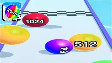 Ball Run 2048 || Max Level‼️All Level Gameplay Android/iOS, New Update Level 95-97