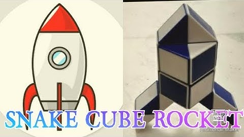 #rocket how to make rocket with snake cube 24 pieces