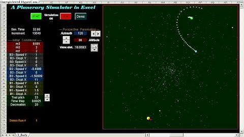 Excel Unusual: Planetary Motion Simulator