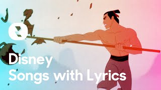 Disney Songs With Lyrics And Video Playlist  Iconic Disney Music Collection  All Disney Songs Mix