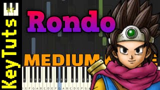 Rondo of Court [Dragon Quest III] - Medium Mode [Piano Tutorial] (Synthesia)