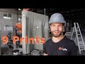 Robotic Arm 3D Printing Wall Elements 2.5m/~8ft High [CyBe]