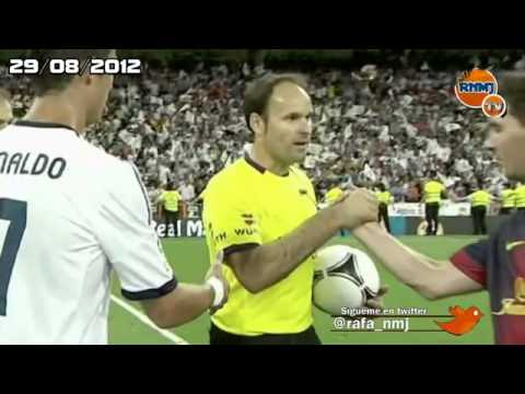 ნახეთ მესი და რონალდო ერთმანეთს არც ესალმებიან