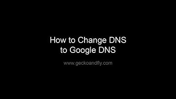 How to Change DNS to Google DNS for Microsoft Windows 7