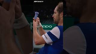 Richard Gasquet Speedy & Satisfying Racket Re-Grip 😌 #Shorts screenshot 1