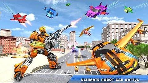 Flying Robot Car Transformer: Robot Transforming Game - Android Gameplay Full HD