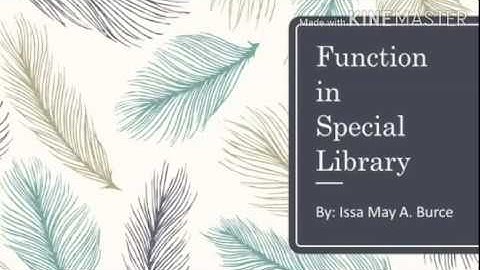 Function in Special Library