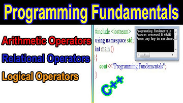 Arithmetic, Relational and Logical Operators in C++