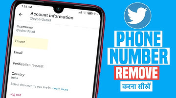 How to Remove Phone Number from Twitter Account | In Hindi