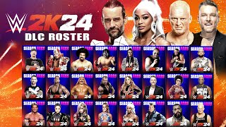 WWE 2K24 Full DLC Roster (Season Pass)