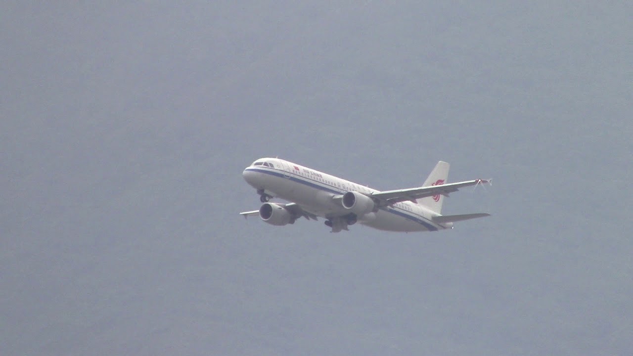Air China A320 take off Hong Kong YouTube