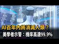 AI百年內將消滅人類？ 美學者示警：機率高達99.9％－民視新聞