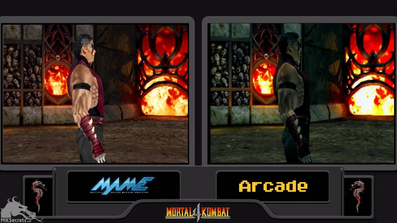 Mortal Kombat 4 MAME VS Arcade (Comparison) 