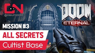 28 Doom Eternal Mission 3 Collectible & Secret locations - Cultist Base Cheats, Slayer Key & more
