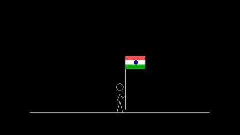 15 August flag animation video in C/C++ | By Source Code