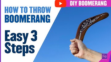How To Throw a Boomerang-Easy [Step by Step] Tutorial