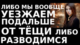 видео: Истории из жизни Либо мы вообще уезжаем подальше от тёщи, либо  разводимся картинка: Истории из жизни Либо мы вообще уезжаем подальше от тёщи, либо  разводимся