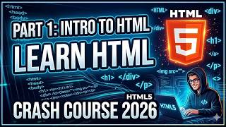 🚀 Intro to HTML – Part 1 | HTML Crash Course 2026 for Beginners