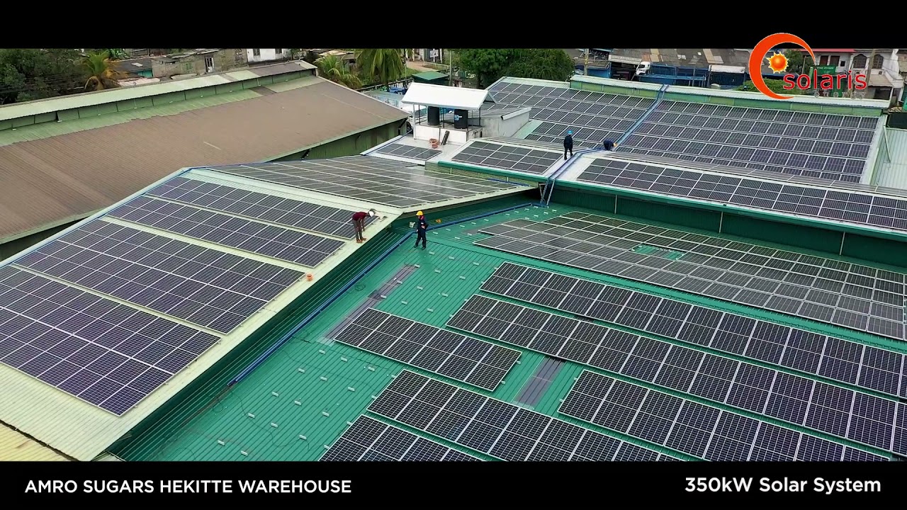 AMRO SUGARS HEKITTE WAREHOUSE 350KwSolar  Installation - Soalris Energy