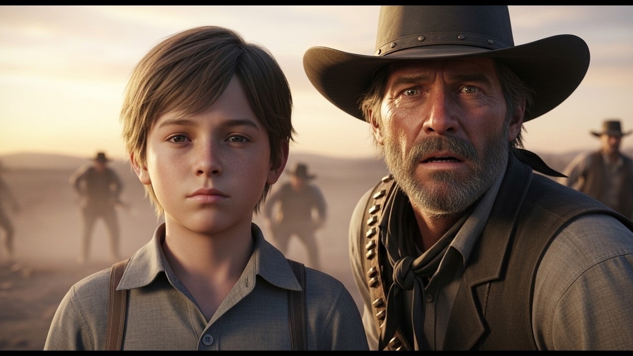 Wszyscy uciekali… lecz chłopiec stał w miejscu — kowboj wiedział, że coś jest nie tak