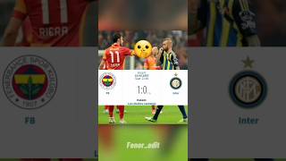 Shhh Fenerbahçe 1 - 0 Inter