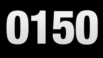 150 seconds countdown timer full screen 4k