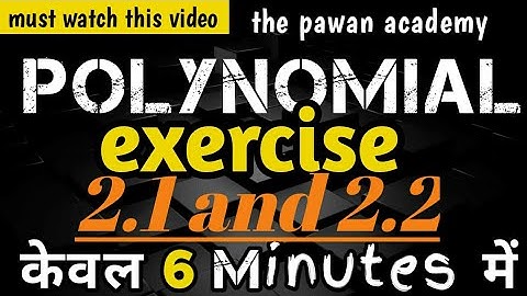 Chapter 2 polynomials Ex 2.1 Ex 2.2  maths class 10 || Math tutor || NCERT