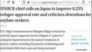 UN high commissioner for refugees Filippo Grandi says Japan should increase refugee intake
