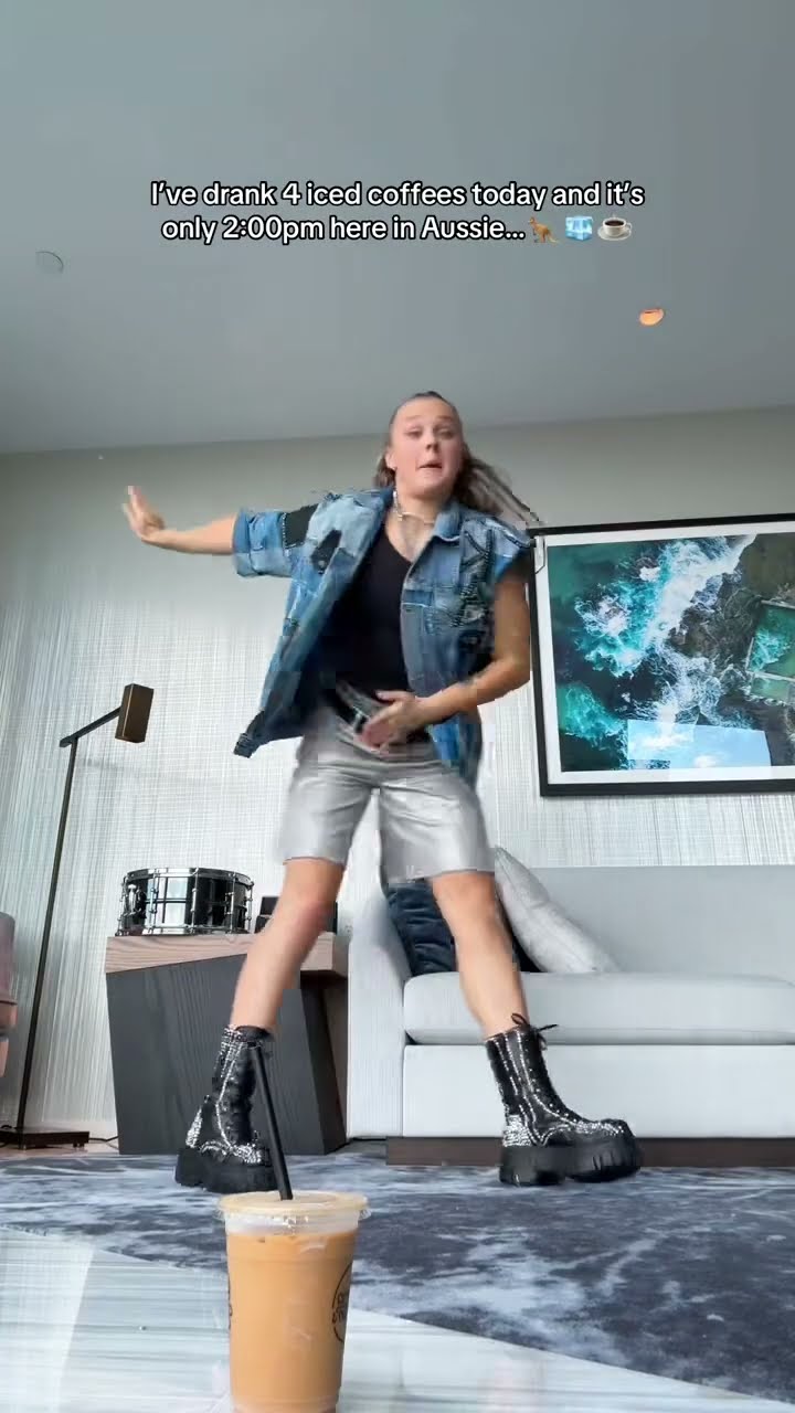 Now that i have this song it feels necessary to really go in on the iced coffee daily. #itsjojosiwa