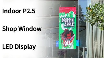 Hanging Indoor P2.5 Shop Window LED Screen #nseled #nseledcloud #nseledeurope