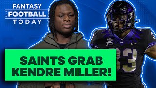 Is Kendre Miller a potential Alvin Kamara Replacement? | 2023 NFL Draft Instant Fantasy Reaction