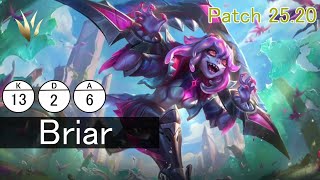 JG ブライアー(Briar) vsニダリー (Nidalee) patch 25.20【LoL/League Of Legends】