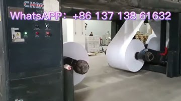 A4 copy paper 4 pockets with 5 rolls sheeting & ream packing & carton box &  stacking machine #chm