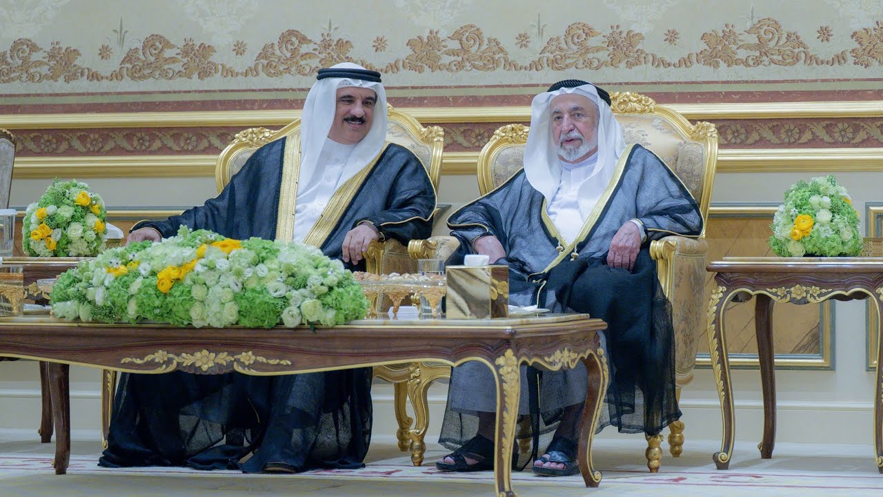 صاحب السمو حاكم الشارقة يواصل استقبال المهنئين بشهر رمضان المبارك في قصر البديع العامر