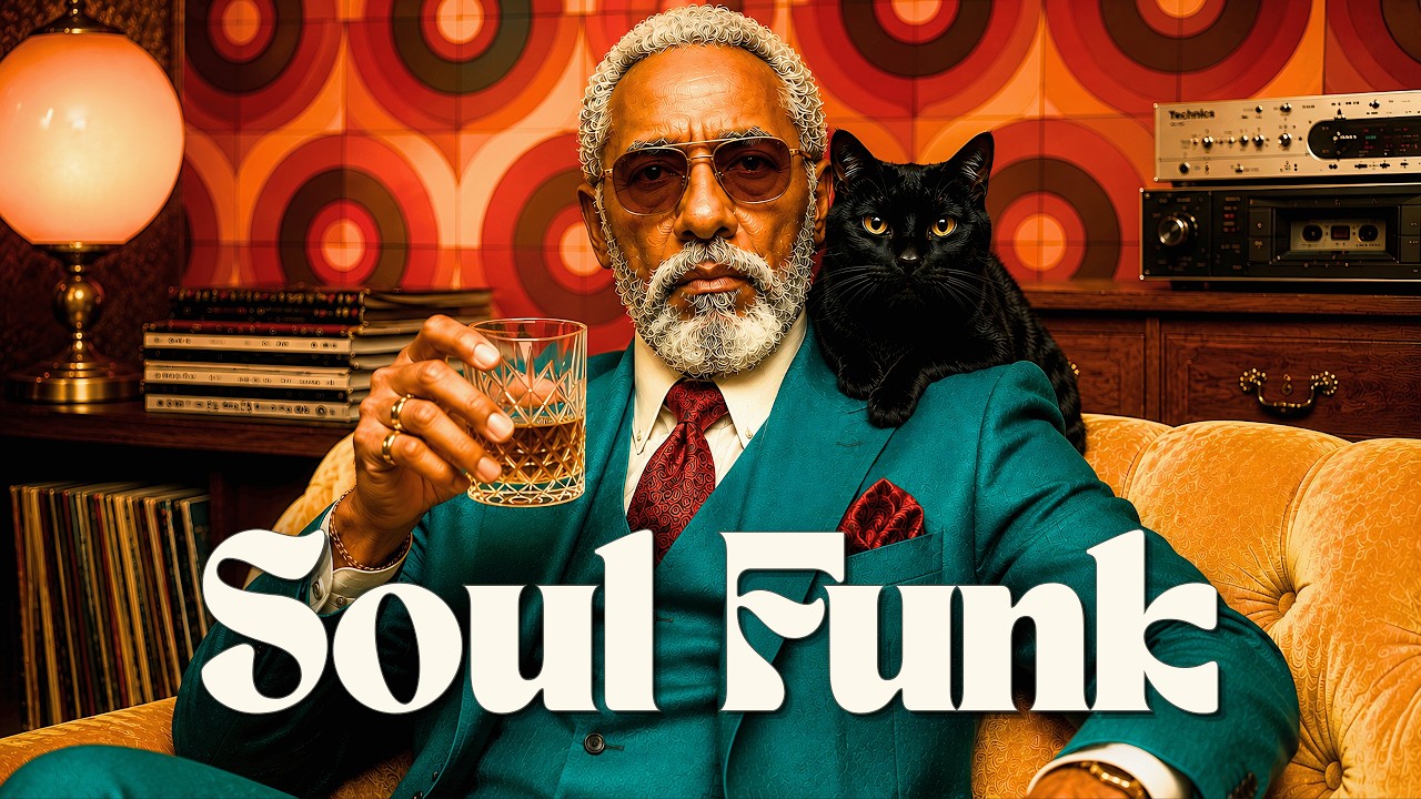 💿 Soul Funk Lounge Mix | Retro Record & Teal Lounge • Slow Deep Groove