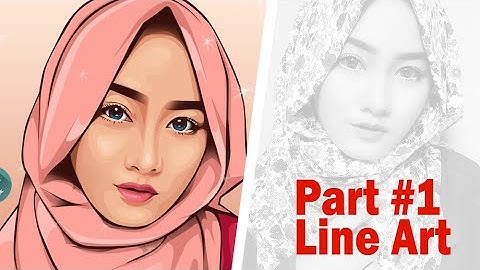 Vector Vexel Portrait Tutorial | Part #1 Line Art