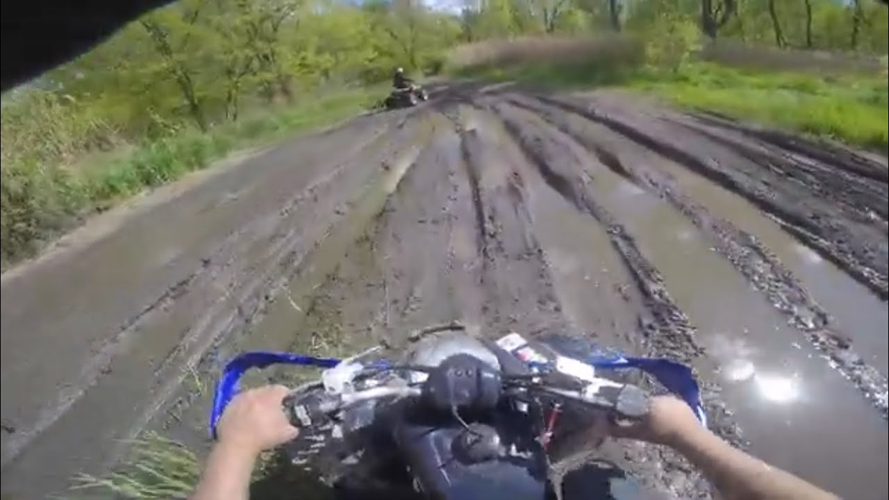 first time riding the Yamaha raptor 350 at Tilton ATV Park in Illinois