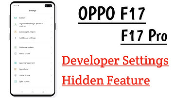 OPPO F17, F17 Pro Developer Setting Hidden Feature