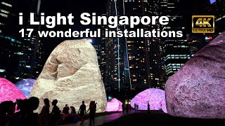 i Light Singapore 2024 - featuring all 17 light art installations