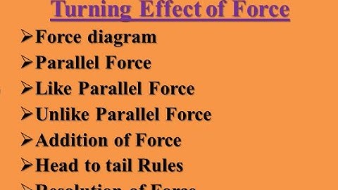 Class 9 Physics Ch - 4 Turning Effect of Force - 9th PhysicS