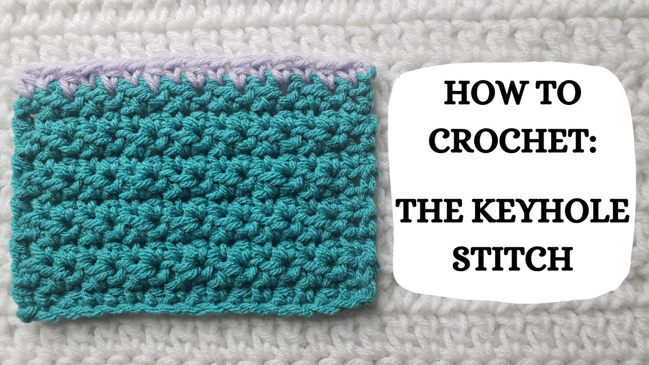 youtube crochet keyhole scarf