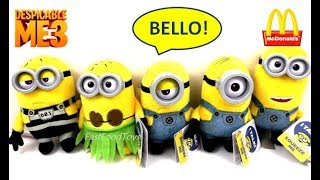 Deable Me 3 Talking Minions Plush Toys Mcdonalds Happy Meal Toys Collection Kid Full Set 5 2017
