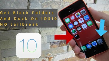 Get Black Folders And Dock On IOS 10 NO Jailbreak