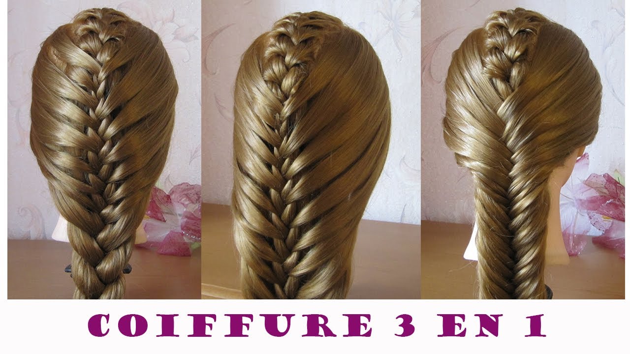 Tutoriel: Coiffure 3 en 1 Coiffure pour l'été cheveux long, facile à